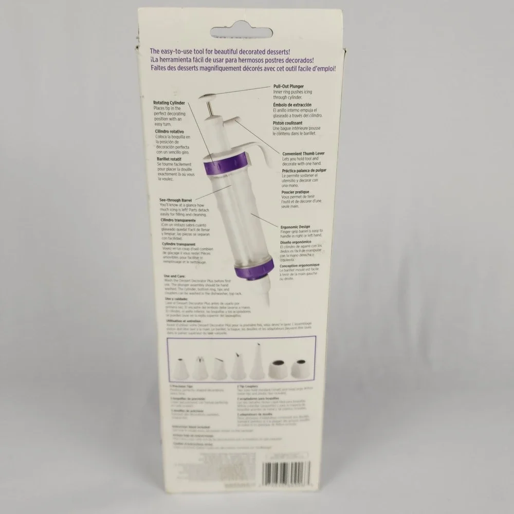 Wilton Dessert‎ Decorator Plus Cake Cookie Pastry Icing Tool 5 tips 2 Couplers